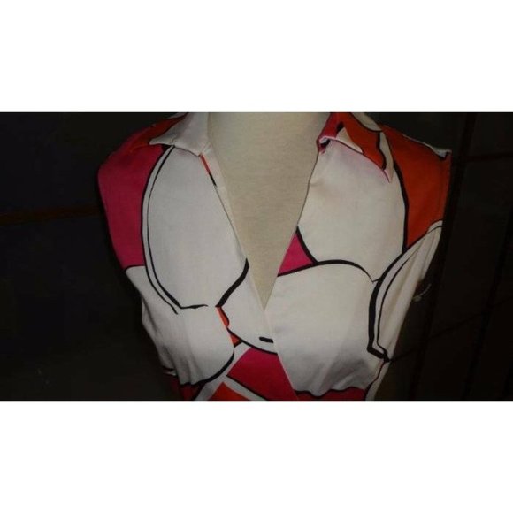 Sandra Darren Cotton Crossover Bodice Dress NEW 8 - Picture 8 of 8